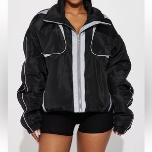 Oversized rain jacket